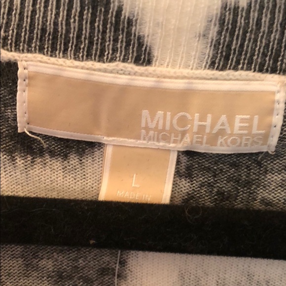 🆕 NWT Michael Kors Animal Print Sweater Size L - Picture 2 of 4